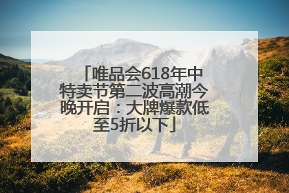 唯品会618年中特卖节第二波高潮今晚开启：大牌爆款低至5折以下