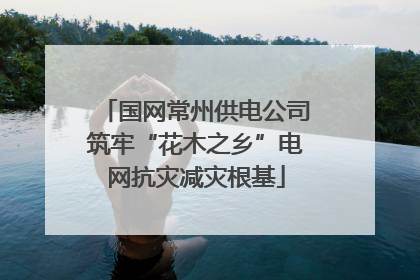 国网常州供电公司筑牢“花木之乡”电网抗灾减灾根基