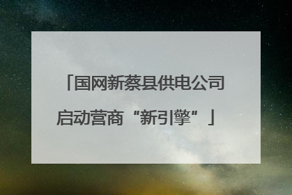 国网新蔡县供电公司启动营商“新引擎”