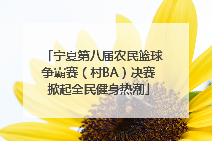 宁夏第八届农民篮球争霸赛（村BA）决赛掀起全民健身热潮