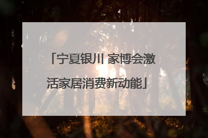 宁夏银川 家博会激活家居消费新动能