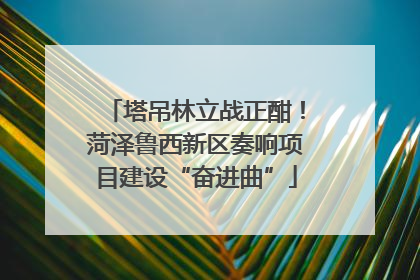 塔吊林立战正酣！菏泽鲁西新区奏响项目建设“奋进曲”