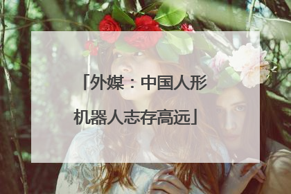 外媒：中国人形机器人志存高远
