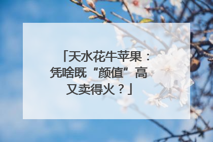 天水花牛苹果：凭啥既“颜值”高又卖得火？