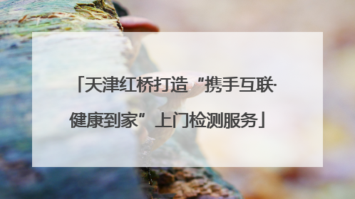 天津红桥打造“携手互联·健康到家”上门检测服务