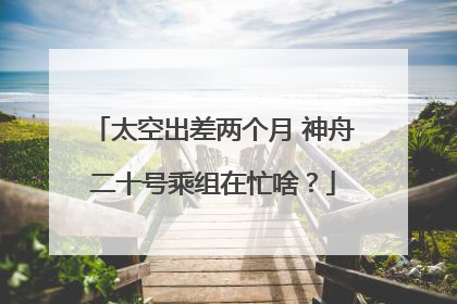 太空出差两个月 神舟二十号乘组在忙啥？