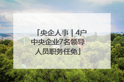 央企人事｜4户中央企业7名领导人员职务任免