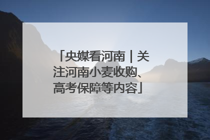 央媒看河南｜关注河南小麦收购、高考保障等内容