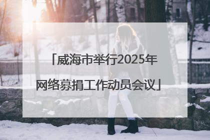 威海市举行2025年网络募捐工作动员会议