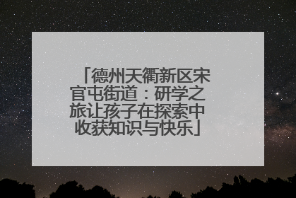 德州天衢新区宋官屯街道：研学之旅让孩子在探索中收获知识与快乐