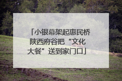 小银幕架起惠民桥 陕西府谷把“文化大餐”送到家门口