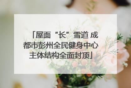 屋面“长”雪道 成都市彭州全民健身中心主体结构全面封顶