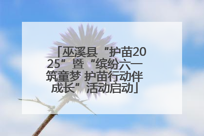 巫溪县“护苗2025”暨“缤纷六一筑童梦 护苗行动伴成长”活动启动