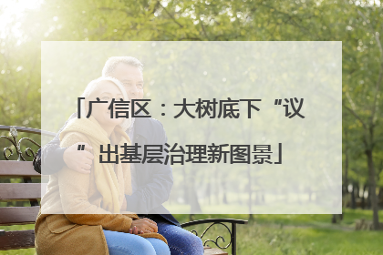 广信区：大树底下“议”出基层治理新图景
