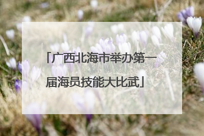 广西北海市举办第一届海员技能大比武