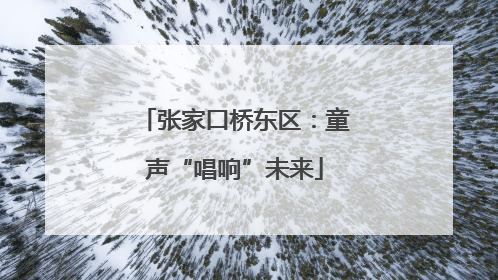 张家口桥东区：童声“唱响”未来
