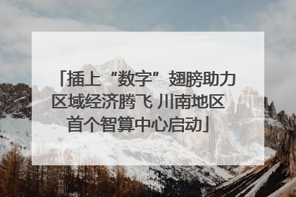 插上“数字”翅膀助力区域经济腾飞 川南地区首个智算中心启动