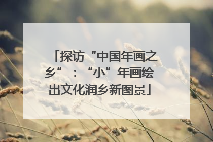 探访“中国年画之乡”：“小”年画绘出文化润乡新图景