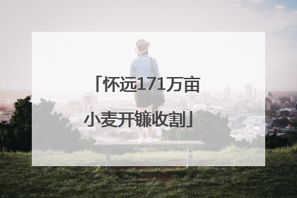 怀远171万亩小麦开镰收割