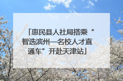 惠民县人社局搭乘“智选滨州—名校人才直通车”开赴天津站