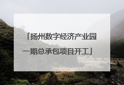 扬州数字经济产业园一期总承包项目开工