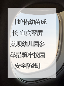 护佑幼苗成长 宜宾翠屏菜坝幼儿园多举措筑牢校园安全防线