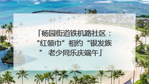 杨园街道铁机路社区：“红领巾”相约“银发族” 老少同乐庆端午