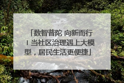 数智普陀 向新而行〡当社区治理遇上大模型，居民生活更便捷