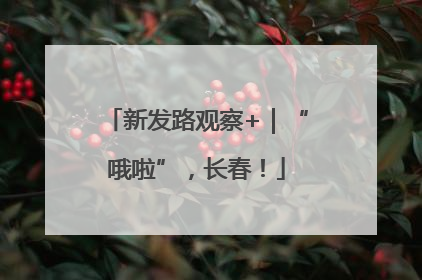 新发路观察+｜“哦啦”，长春！