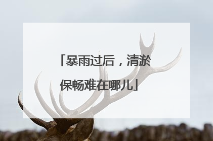 暴雨过后，清淤保畅难在哪儿
