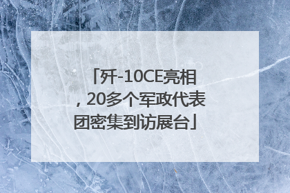 歼-10CE亮相，20多个军政代表团密集到访展台