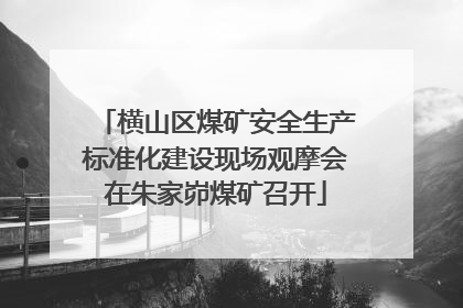 横山区煤矿安全生产标准化建设现场观摩会在朱家峁煤矿召开
