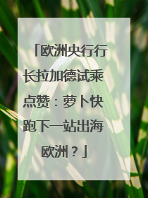 欧洲央行行长拉加德试乘点赞：萝卜快跑下一站出海欧洲？