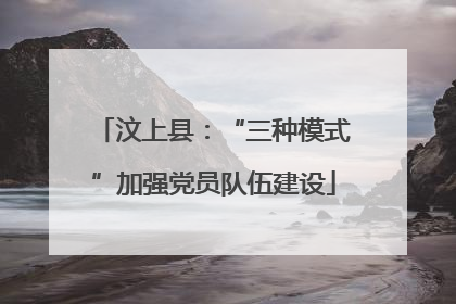 汶上县：“三种模式”加强党员队伍建设