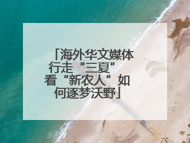 海外华文媒体行走“三夏” 看“新农人”如何逐梦沃野