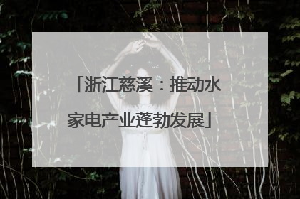 浙江慈溪：推动水家电产业蓬勃发展