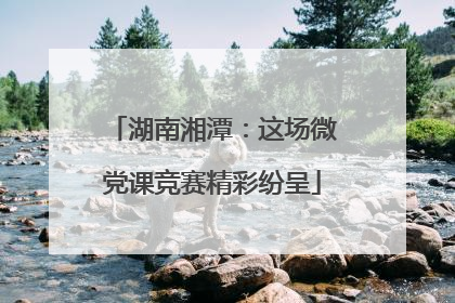 湖南湘潭：这场微党课竞赛精彩纷呈