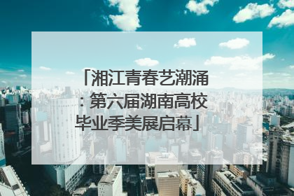湘江青春艺潮涌：第六届湖南高校毕业季美展启幕