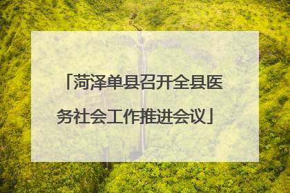 菏泽单县召开全县医务社会工作推进会议