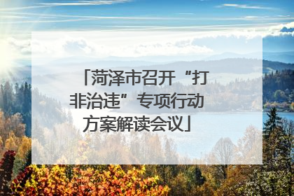 菏泽市召开“打非治违”专项行动方案解读会议
