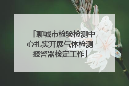 聊城市检验检测中心扎实开展气体检测报警器检定工作