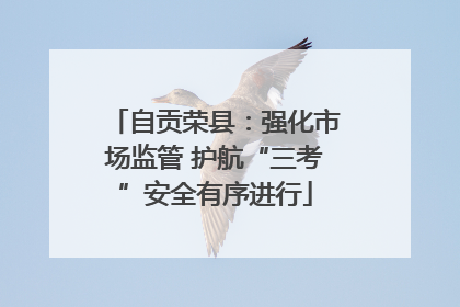 自贡荣县：强化市场监管 护航“三考”安全有序进行