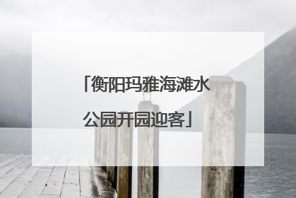 衡阳玛雅海滩水公园开园迎客