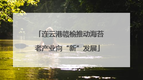 连云港赣榆推动海苔老产业向“新”发展