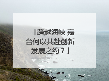 跨越海峡 嘉台何以共赴创新发展之约？