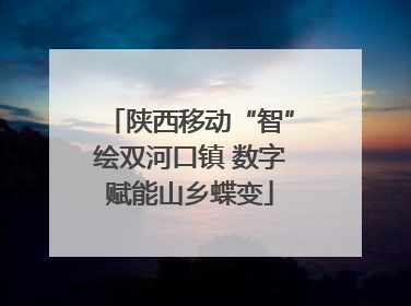 陕西移动“智”绘双河口镇 数字赋能山乡蝶变