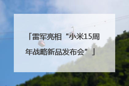 雷军亮相“小米15周年战略新品发布会”