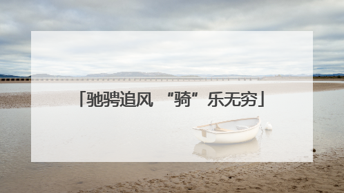 驰骋追风 “骑”乐无穷