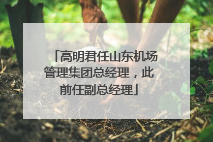 高明君任山东机场管理集团总经理，此前任副总经理