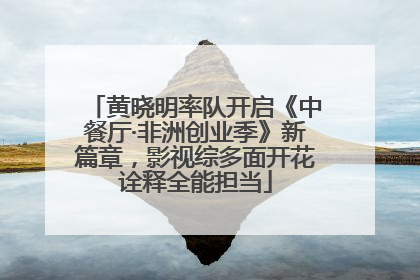 黄晓明率队开启《中餐厅·非洲创业季》新篇章，影视综多面开花诠释全能担当